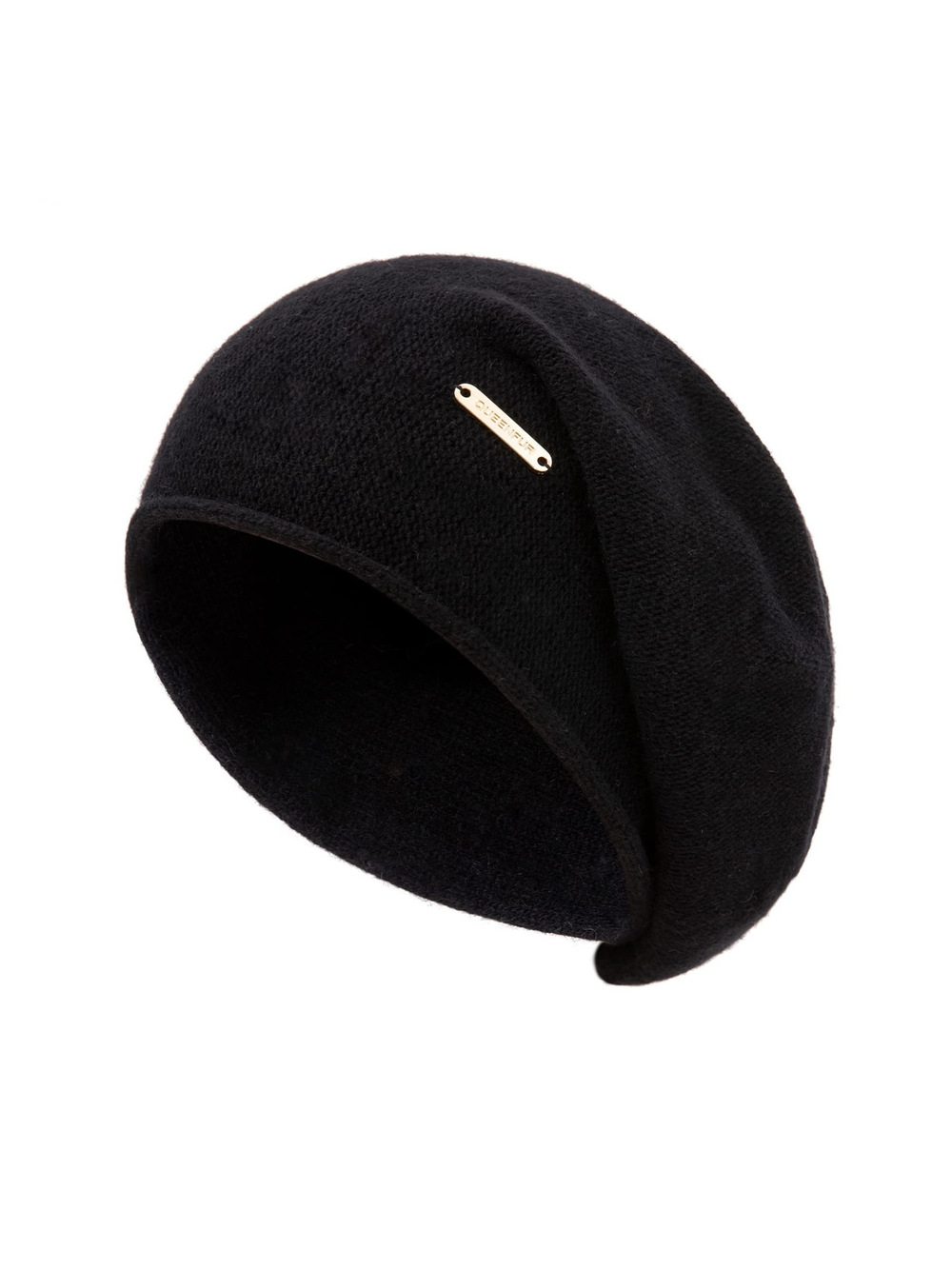 Knit Slouchy Beanie Hats for Women Cashmere Ski Cap Knitted | Black | Size OS